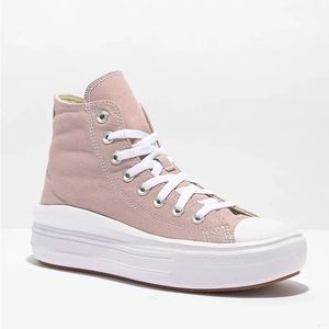 LIKE NEW Stone Mauve Move Platform hi-top Converse